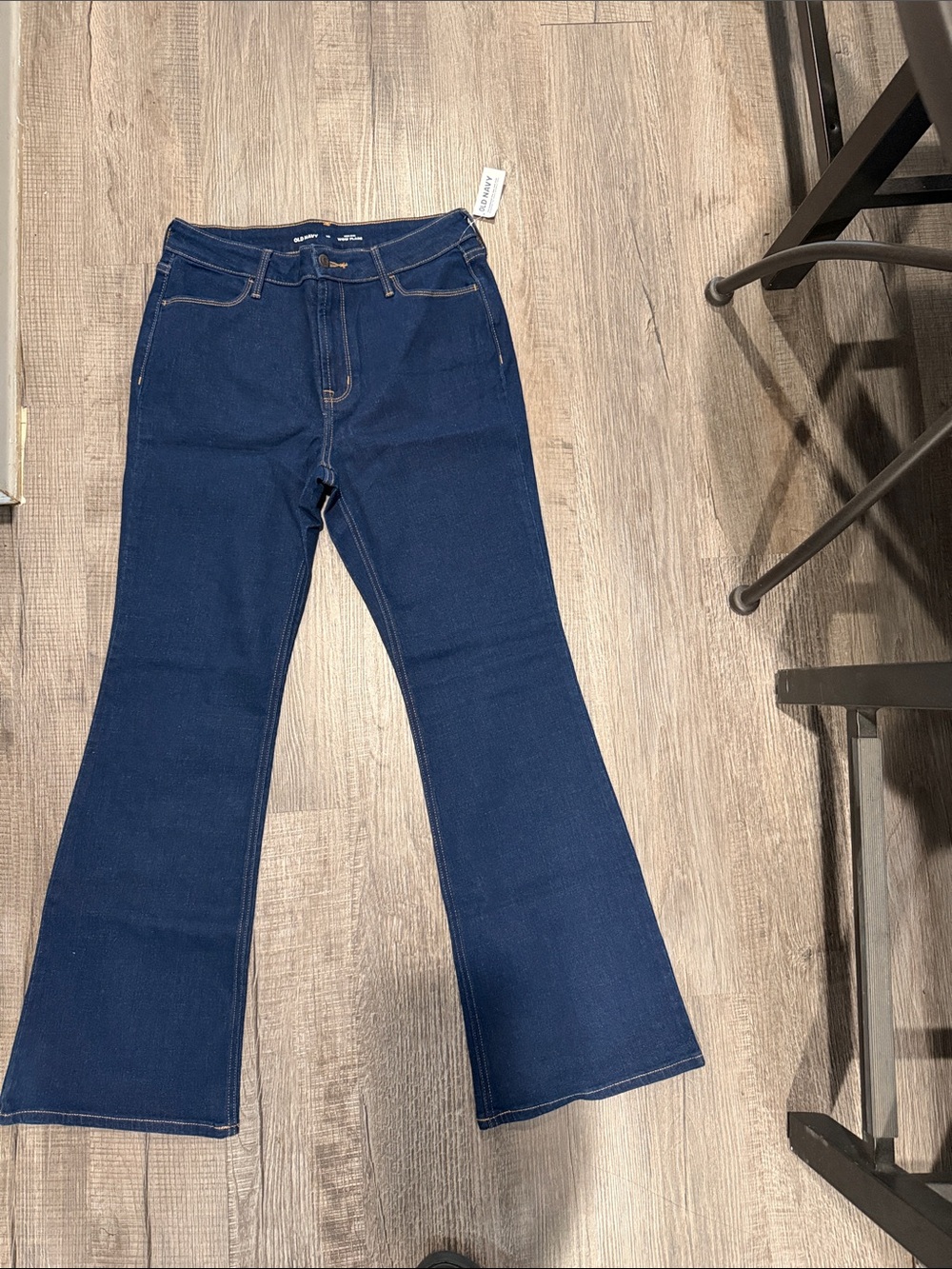 Old Navy Dark Blue Flare Jeans for Women